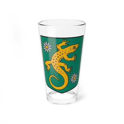Lubes pagasta ģerbonis (Latvia) (Coat of Arms) Pint Glass 16oz 16oz - Go Mug Yourself