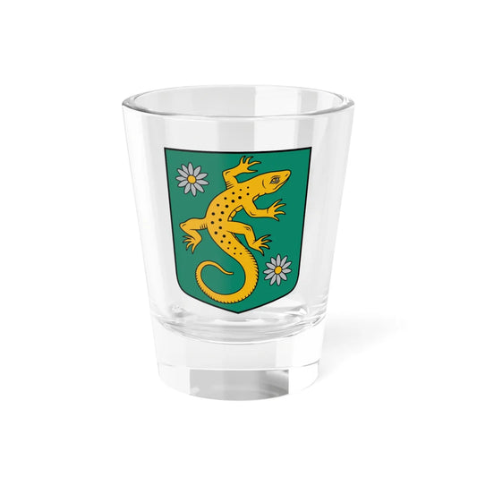 Lubes pagasta ģerbonis (Latvia) (Coat of Arms) Shot Glass 1.5oz 1.5oz - Go Mug Yourself
