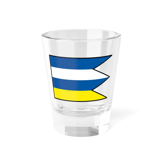 Lubina Nove Mesto Nad Vahom Flag (Slovakia) Shot Glass 1.5oz 1.5oz - Go Mug Yourself
