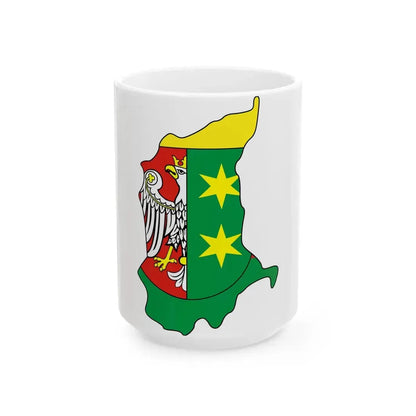 Lubuskie-geo-stub (Poland) White Coffee Mug 15oz - Go Mug Yourself