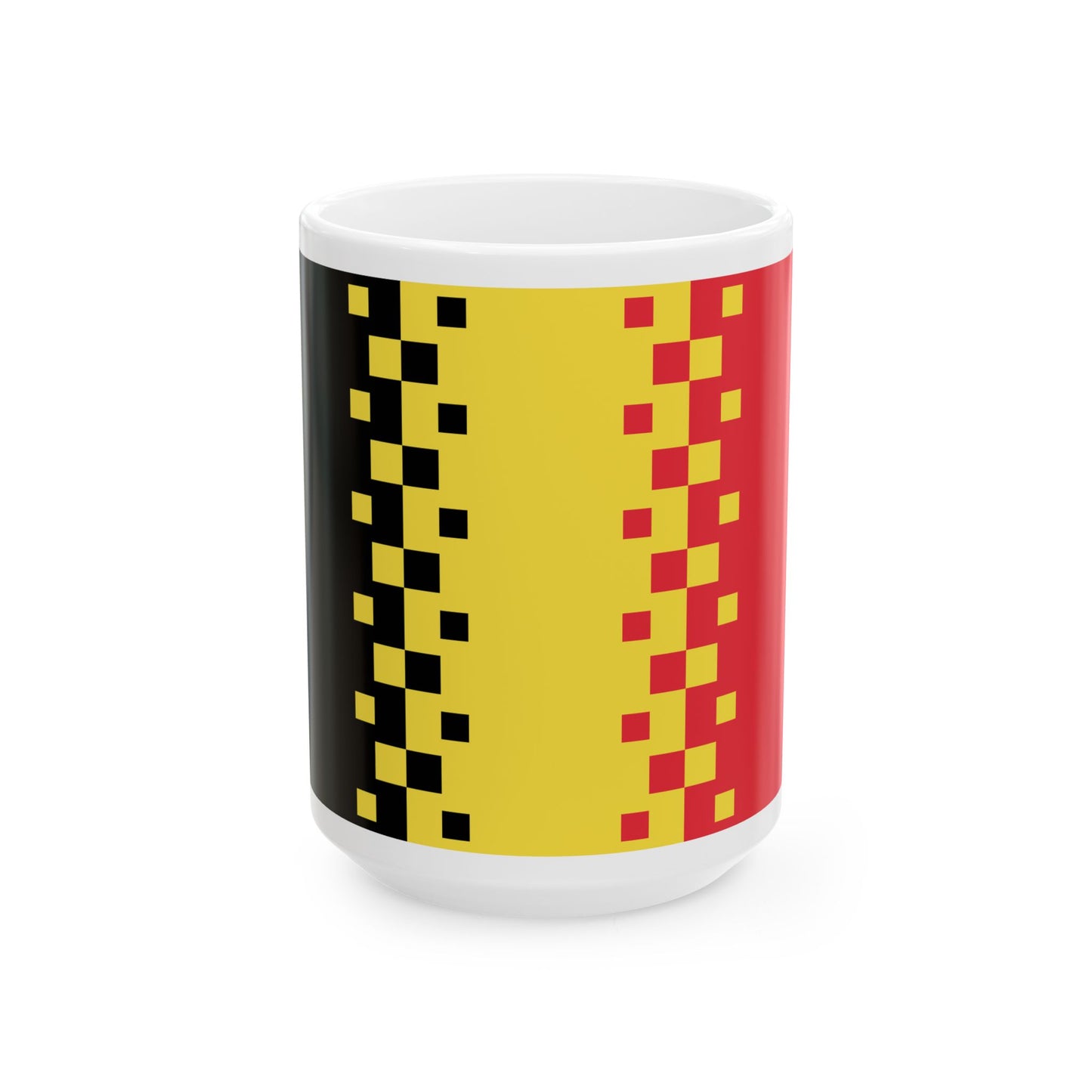 Luc Swinnens 2008 Belgian Flag Proposal (Belgium) White Coffee Mug-15oz-Go Mug Yourself