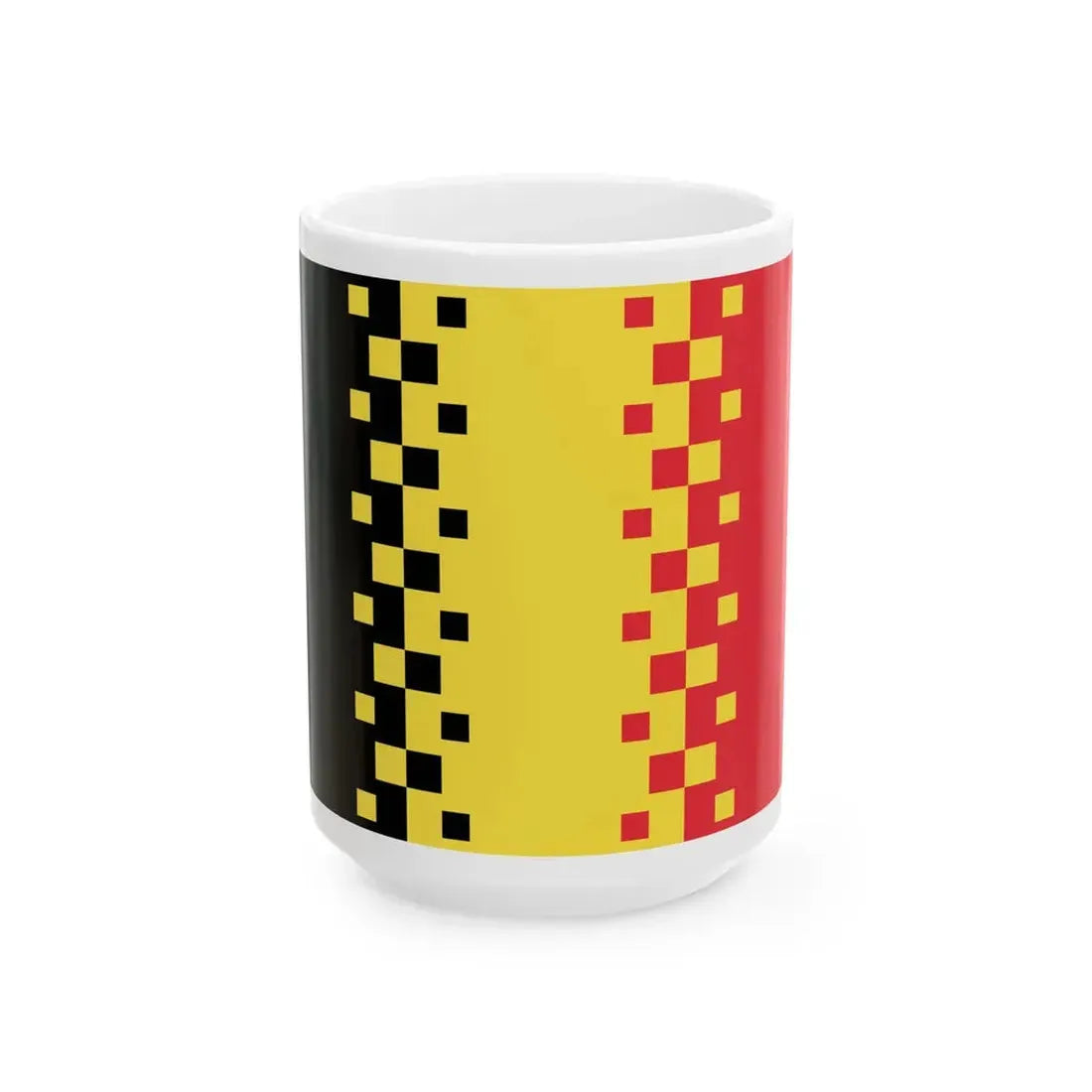 Luc Swinnens 2008 Belgian Flag Proposal (Belgium) White Coffee Mug 15oz - Go Mug Yourself