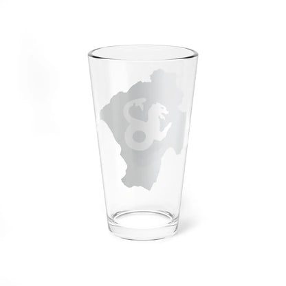 Lucania Flag Map (Italy) Pint Glass 16oz - Go Mug Yourself