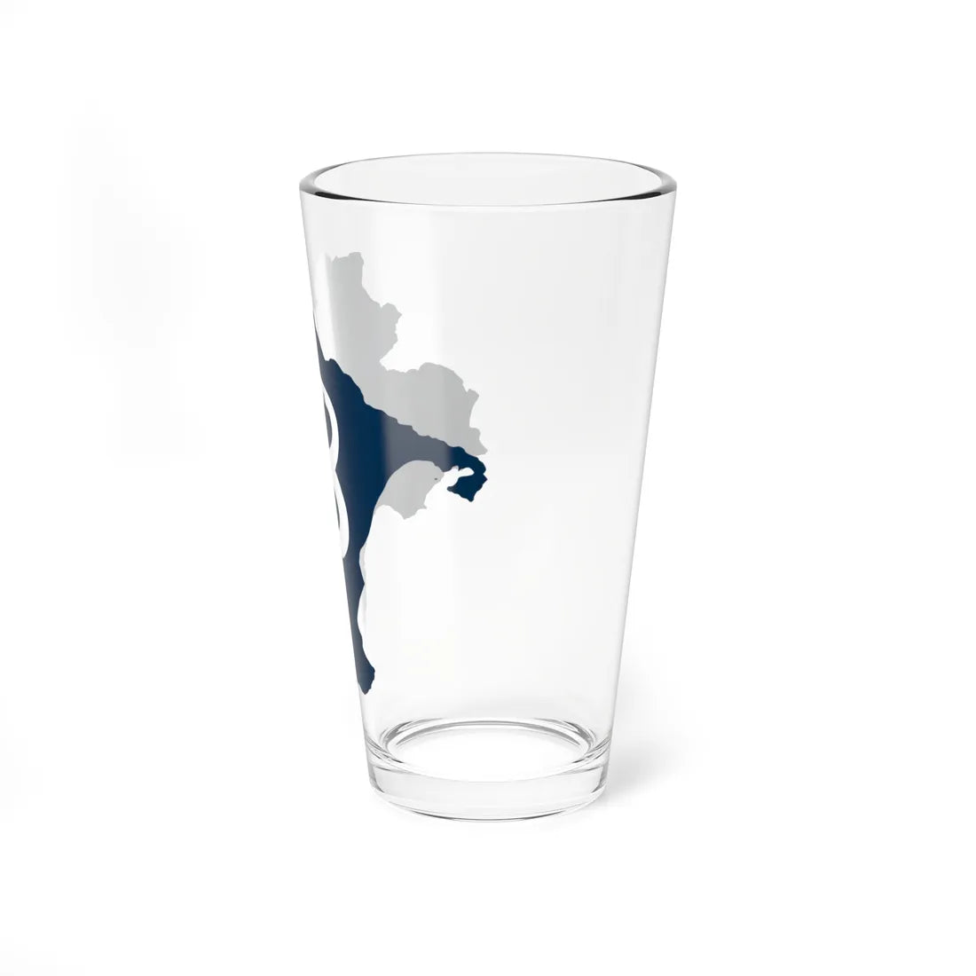 Lucania Flag Map (Italy) Pint Glass 16oz - Go Mug Yourself