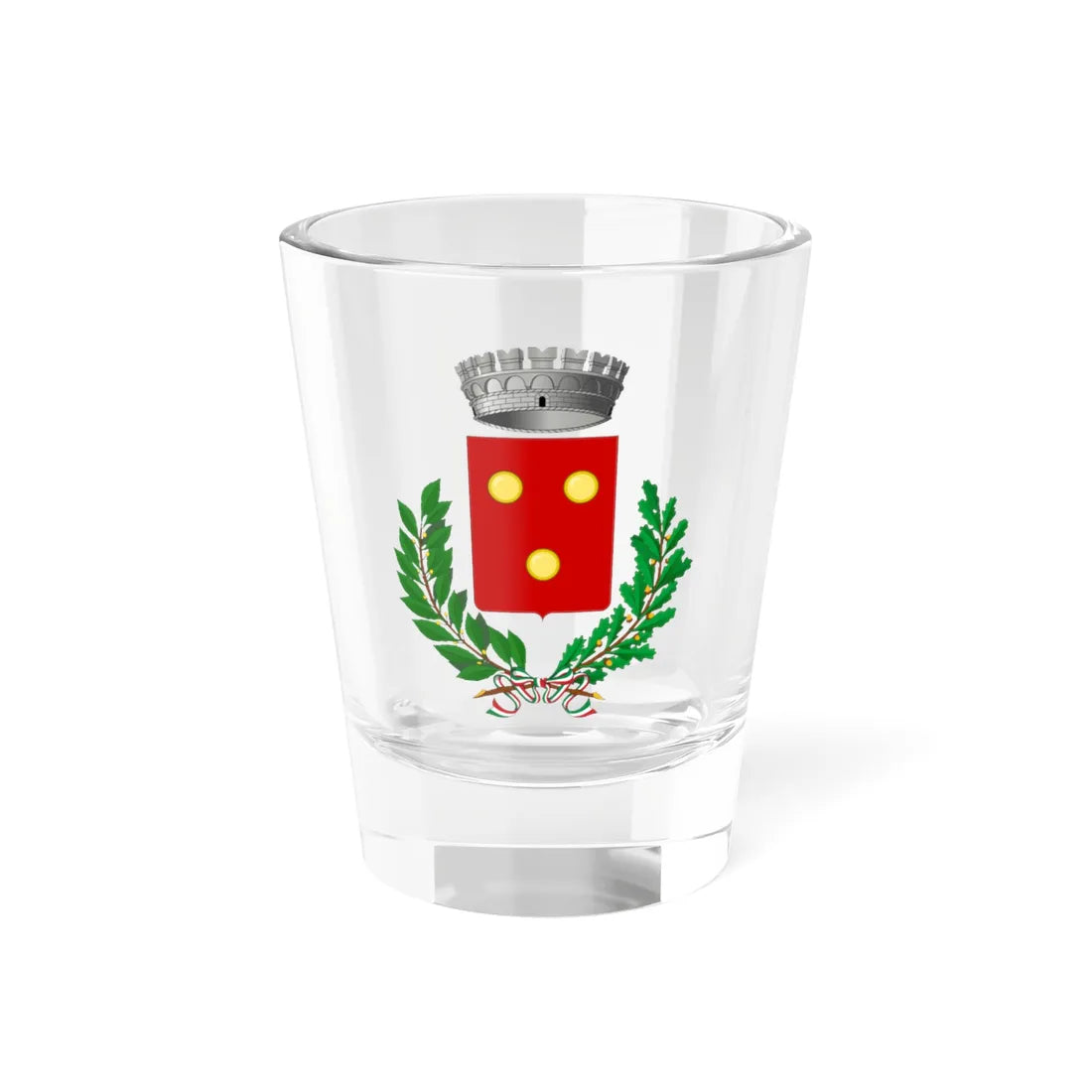 Lucca Sicula-Stemma (Italy) (Coat of Arms) Shot Glass 1.5oz 1.5oz - Go Mug Yourself
