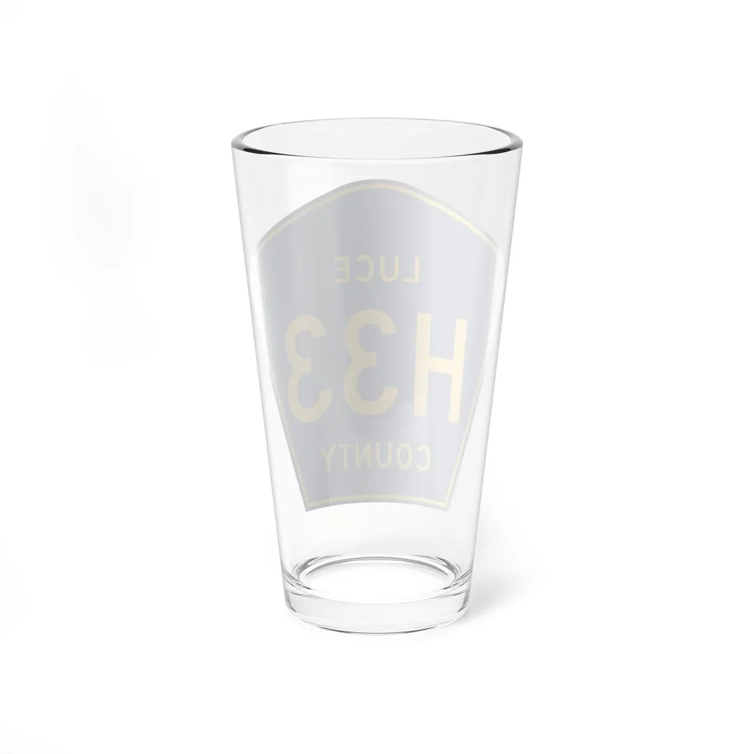 Luce County H-33 (Michigan) (Road Sign) Pint Glass 16oz - Go Mug Yourself