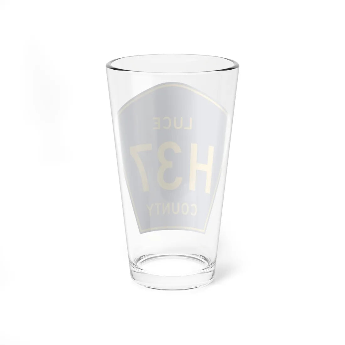 Luce County H-37 (Michigan) (Road Sign) Pint Glass 16oz - Go Mug Yourself