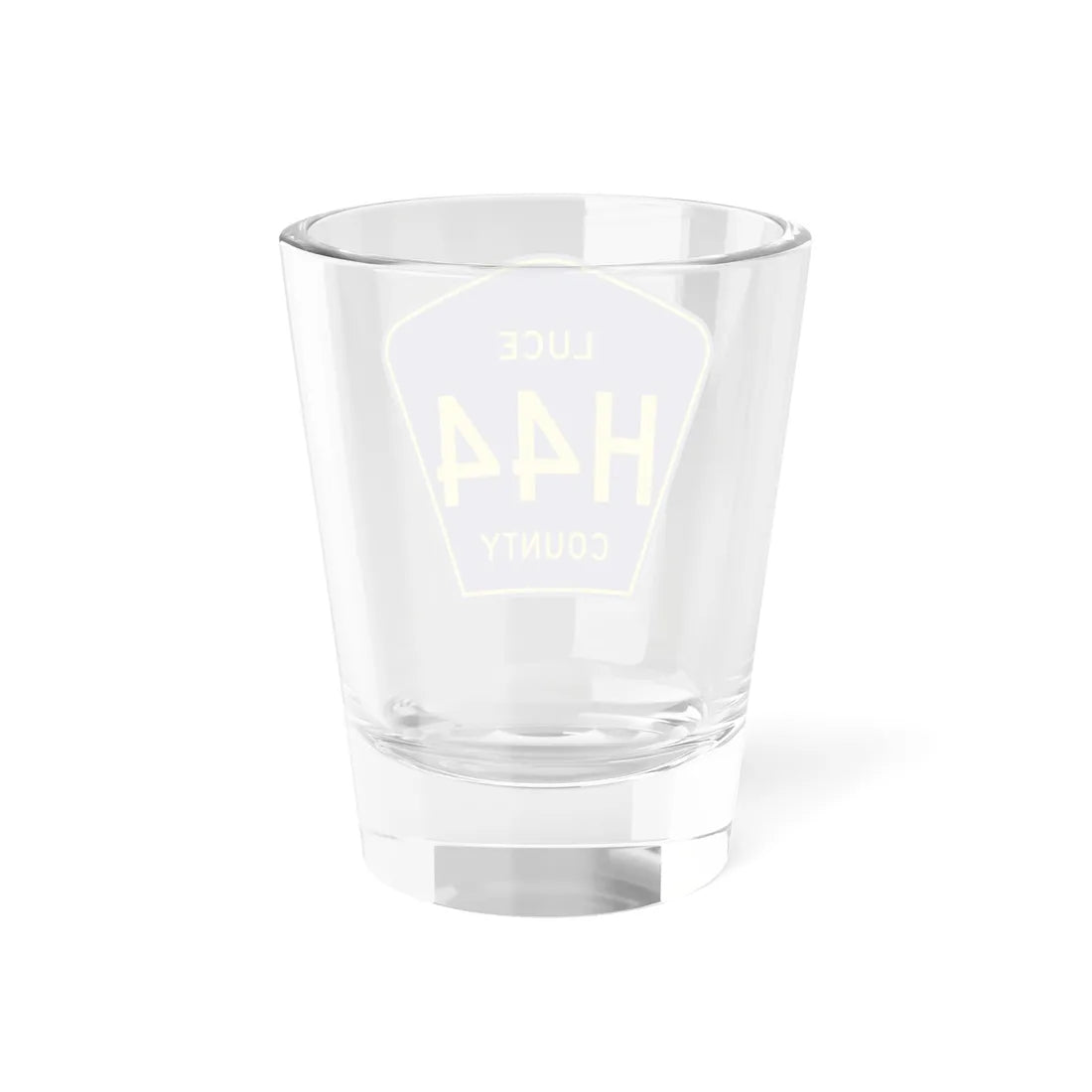 Luce County H-44 (Michigan) (Road Sign) Shot Glass 1.5oz - Go Mug Yourself