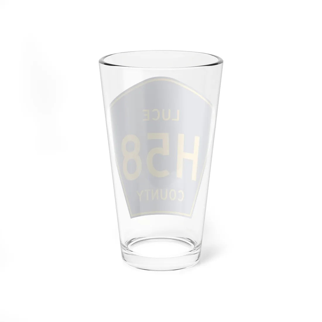 Luce County H-58 (Michigan) (Road Sign) Pint Glass 16oz - Go Mug Yourself