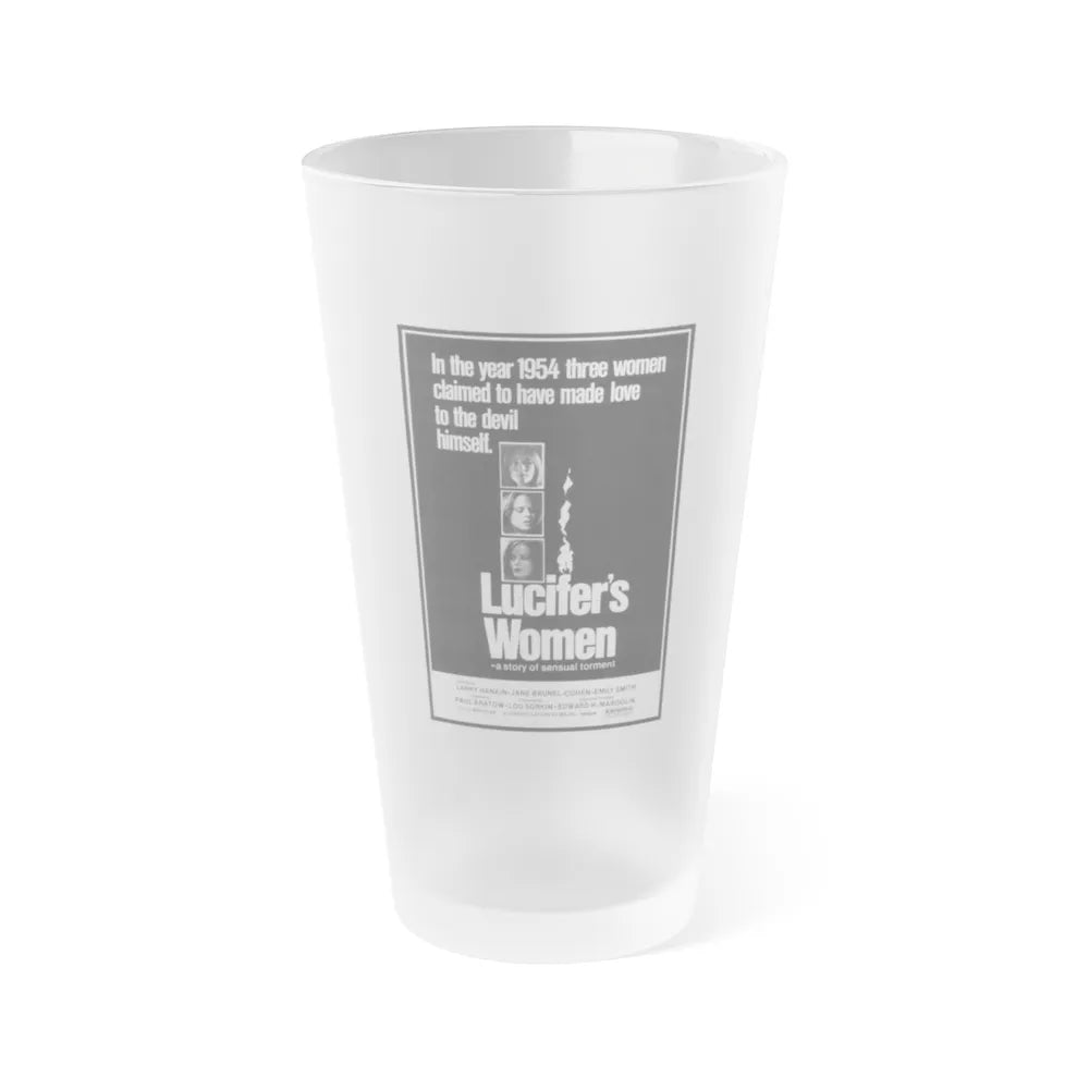 LUCIFER'S WOMEN 1974 Movie Poster - Frosted Pint Glass 16oz-Go Mug Yourself