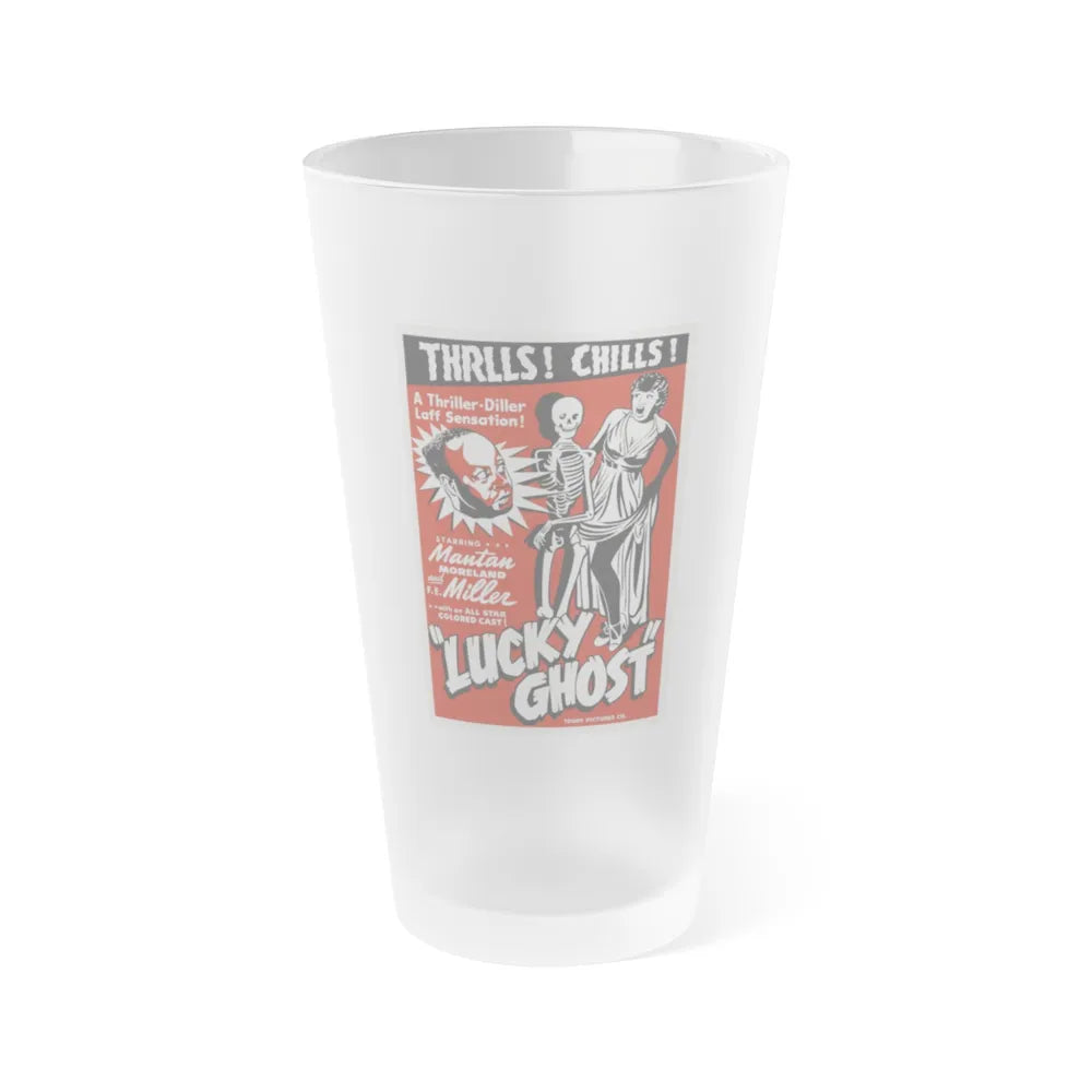 LUCKY GHOST 1942 Movie Poster - Frosted Pint Glass 16oz-Go Mug Yourself