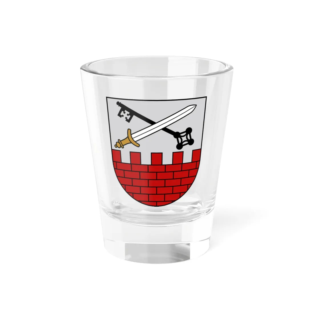 Ludza COA (Latvia) (Coat of Arms) Shot Glass 1.5oz 1.5oz - Go Mug Yourself