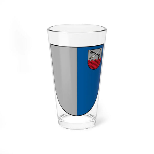 Ludzas apriņķa ģerbonis (Latvia) (Coat of Arms) Pint Glass 16oz 16oz - Go Mug Yourself