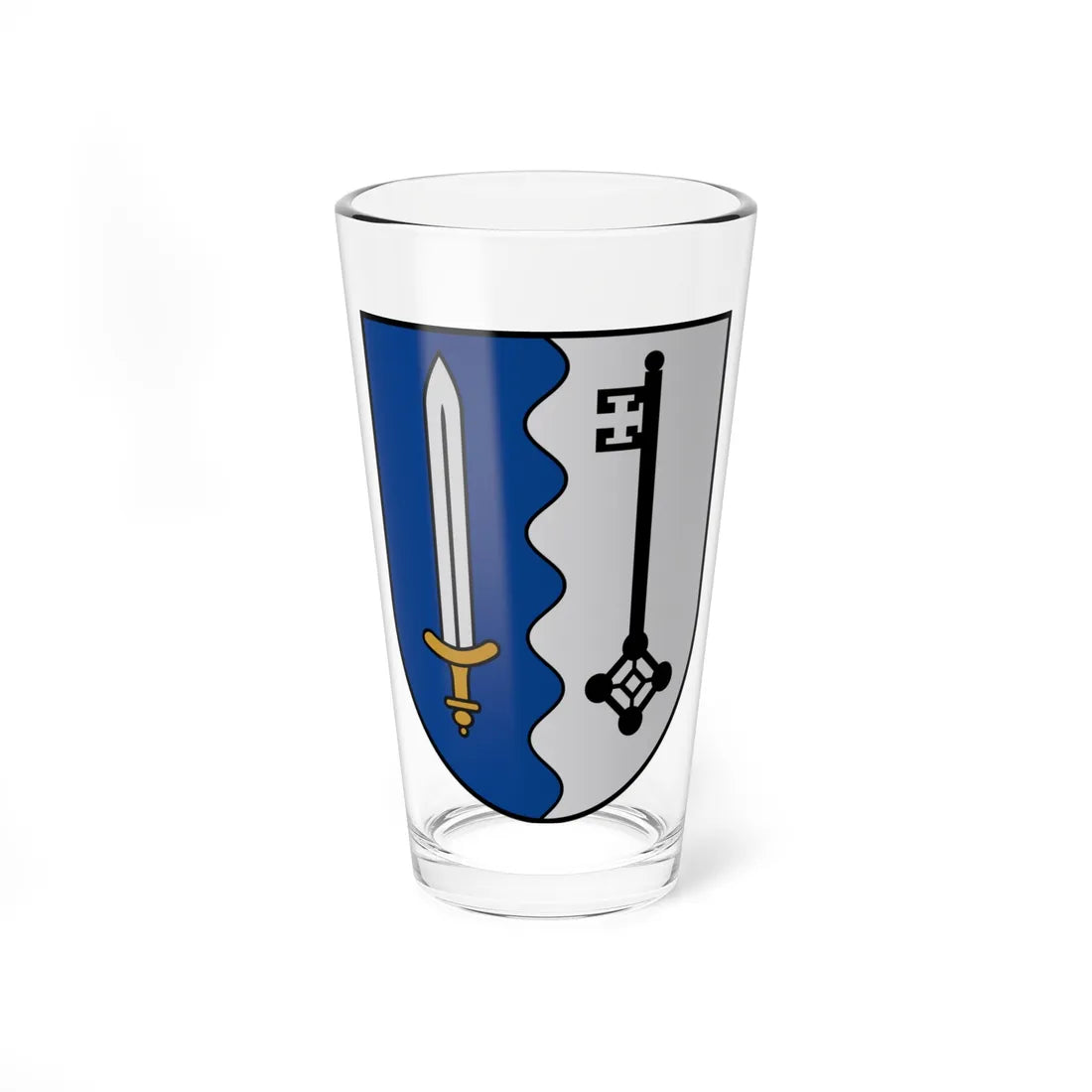 Ludzas novads COA (Latvia) (Coat of Arms) Pint Glass 16oz 16oz - Go Mug Yourself