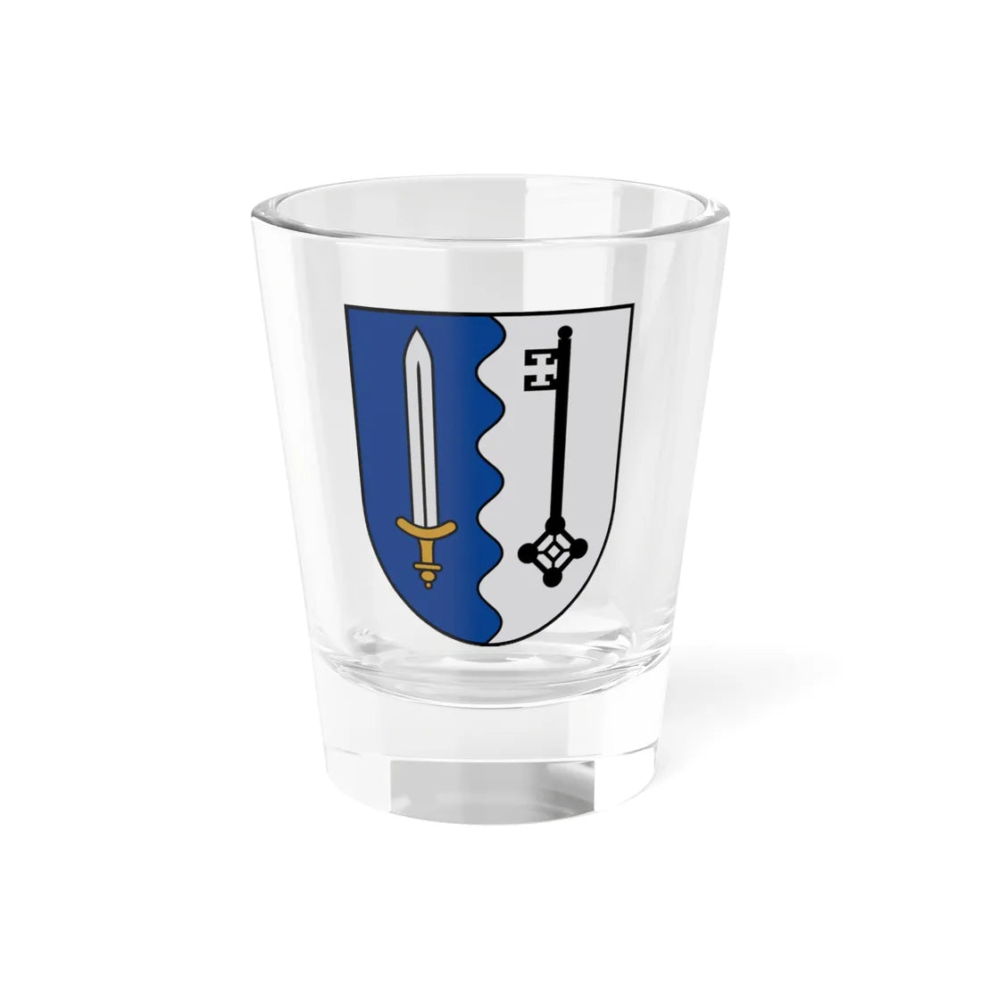 Ludzas novads COA (Latvia) (Coat of Arms) Shot Glass 1.5oz 1.5oz - Go Mug Yourself