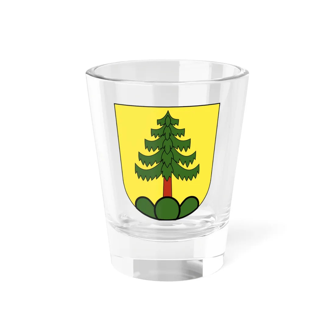 Lufingen-blazon (Switzerland) (Coat of Arms) Shot Glass 1.5oz 1.5oz - Go Mug Yourself