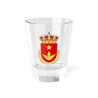 Luftvärnets stridsskola vapen (Sweden) (Coat of Arms) Shot Glass 1.5oz 1.5oz - Go Mug Yourself