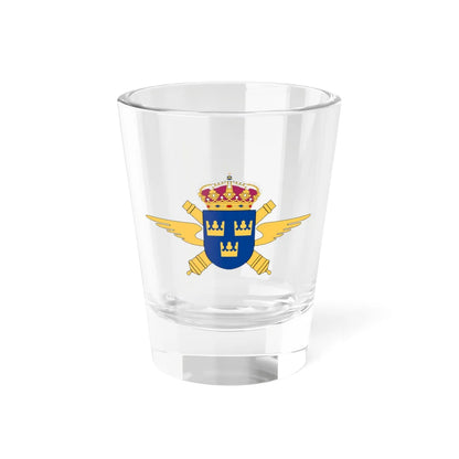 Luftvärnsregementet vapen (Sweden) (Coat of Arms) Shot Glass 1.5oz 1.5oz - Go Mug Yourself