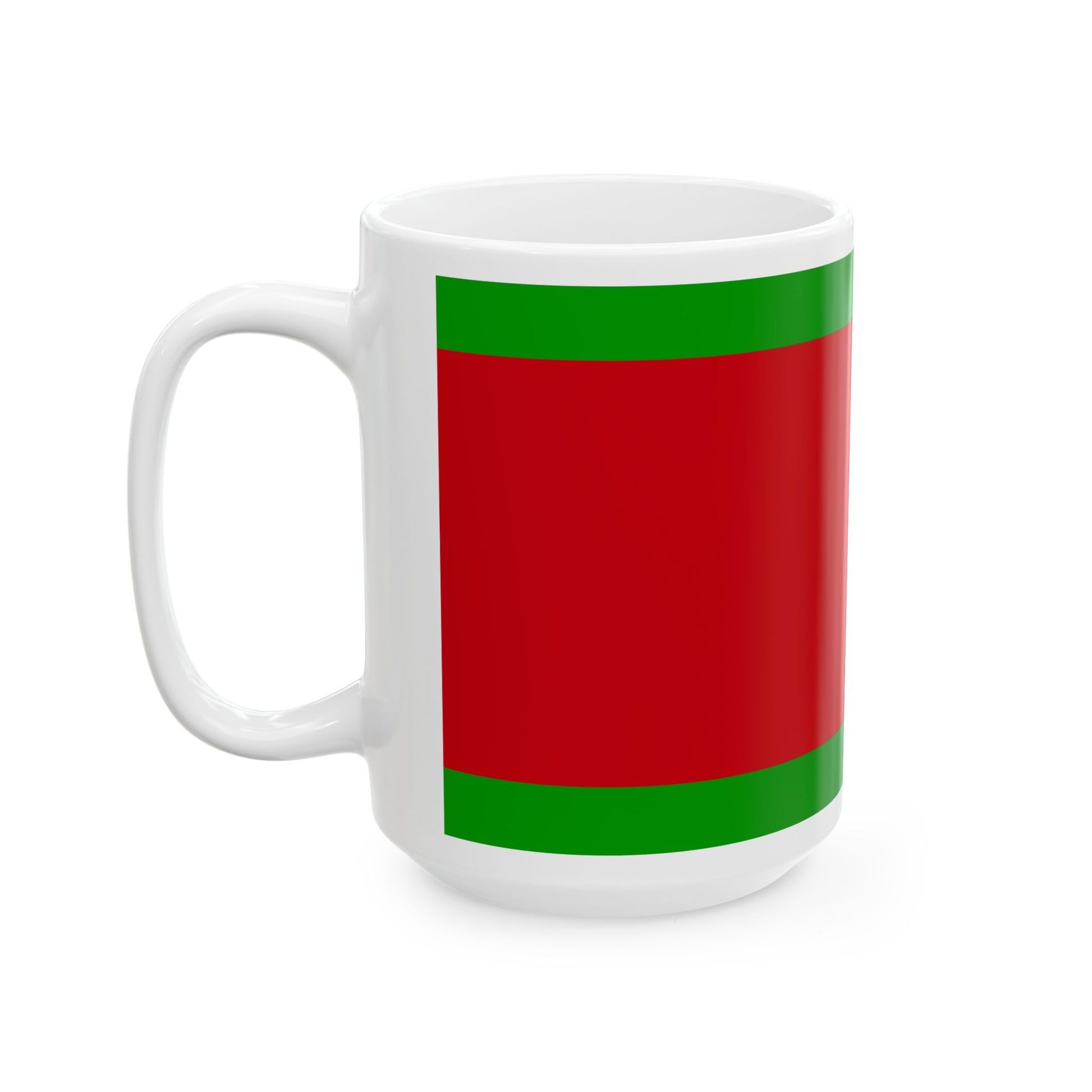 Lukashenko flag idea 1995 (Belarus) White Coffee Mug-Go Mug Yourself