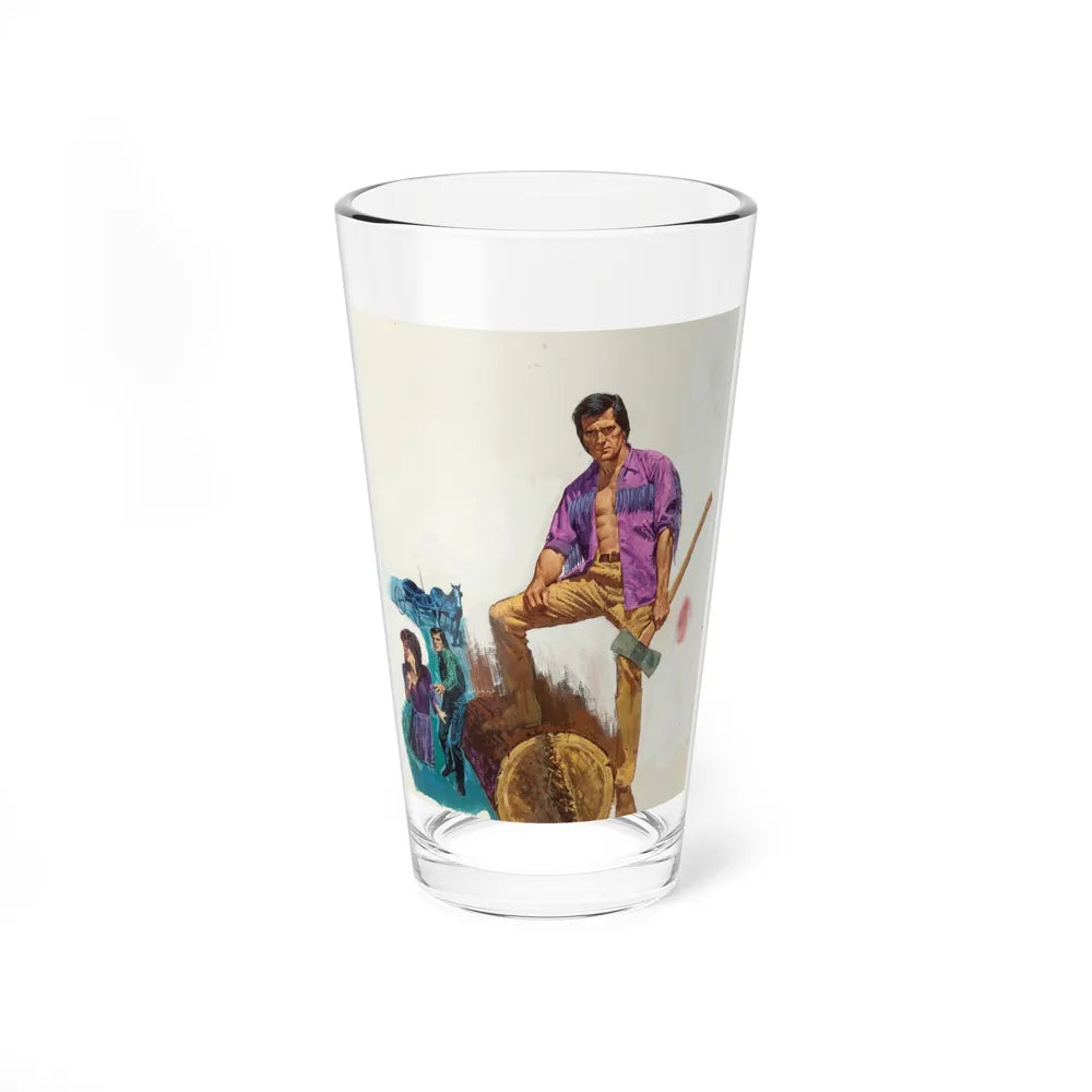 Lumberjack, probable paperback cover - Pint Glass 16oz-16oz-Go Mug Yourself