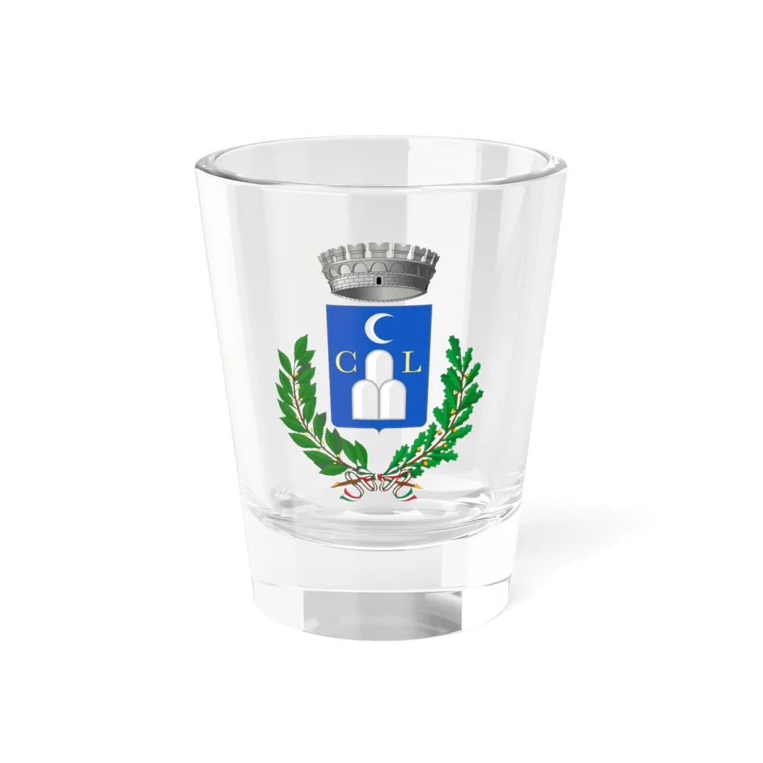 Lunano-Stemma (Italy) (Coat of Arms) Shot Glass 1.5oz 1.5oz - Go Mug Yourself