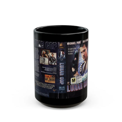 LUNAR COP (VHS COVER) - Black Coffee Mug-15oz-Go Mug Yourself