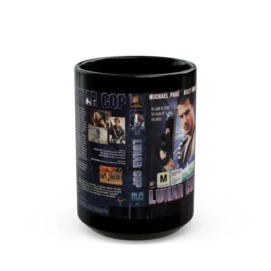 LUNAR COP (VHS COVER) - Black Coffee Mug 15oz - Go Mug Yourself