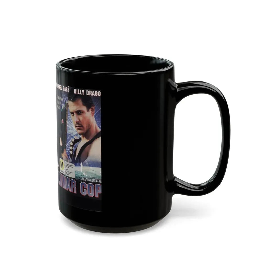 LUNAR COP (VHS COVER) - Black Coffee Mug - Go Mug Yourself