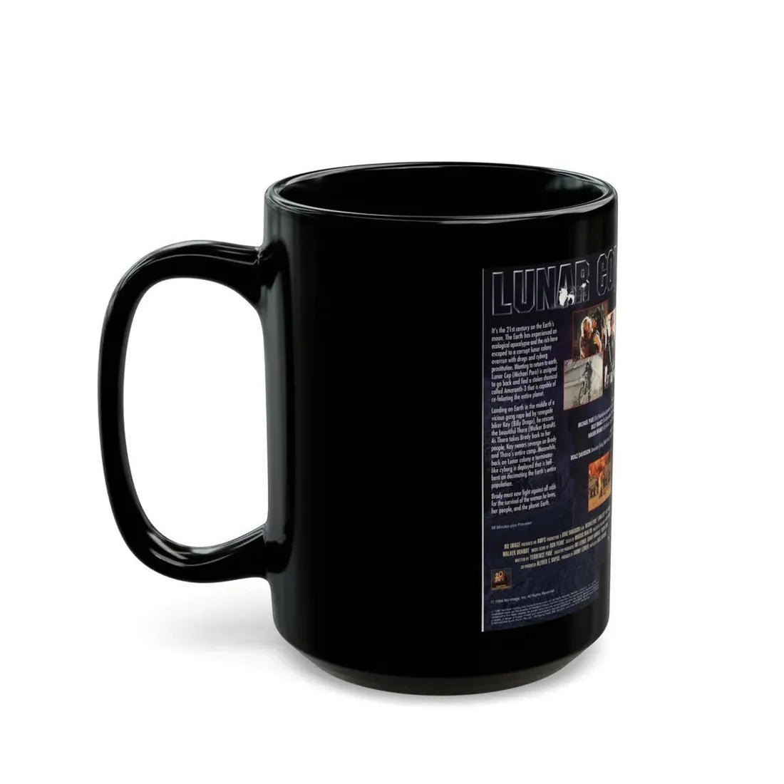 LUNAR COP (VHS COVER) - Black Coffee Mug - Go Mug Yourself