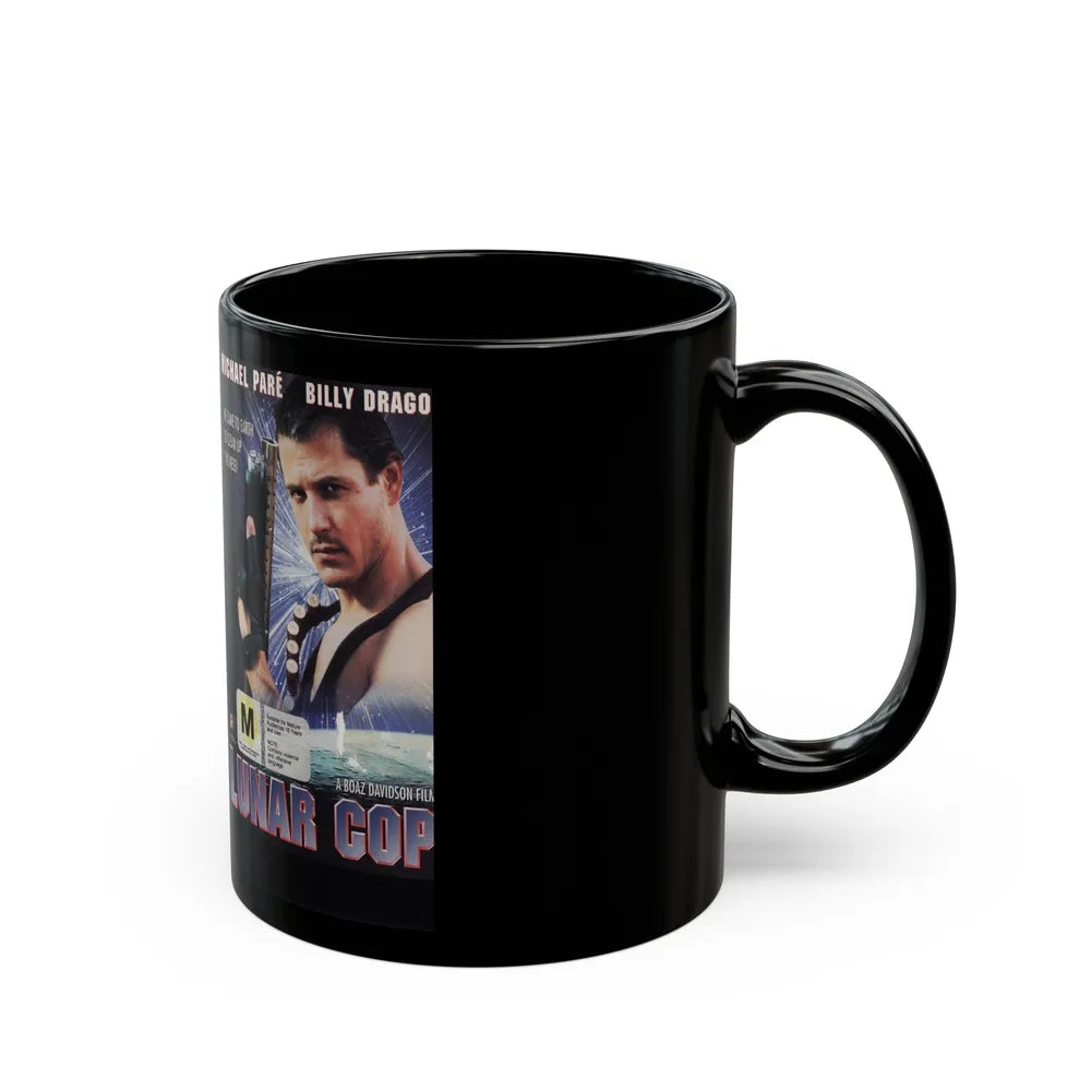 LUNAR COP (VHS COVER) - Black Coffee Mug-Go Mug Yourself