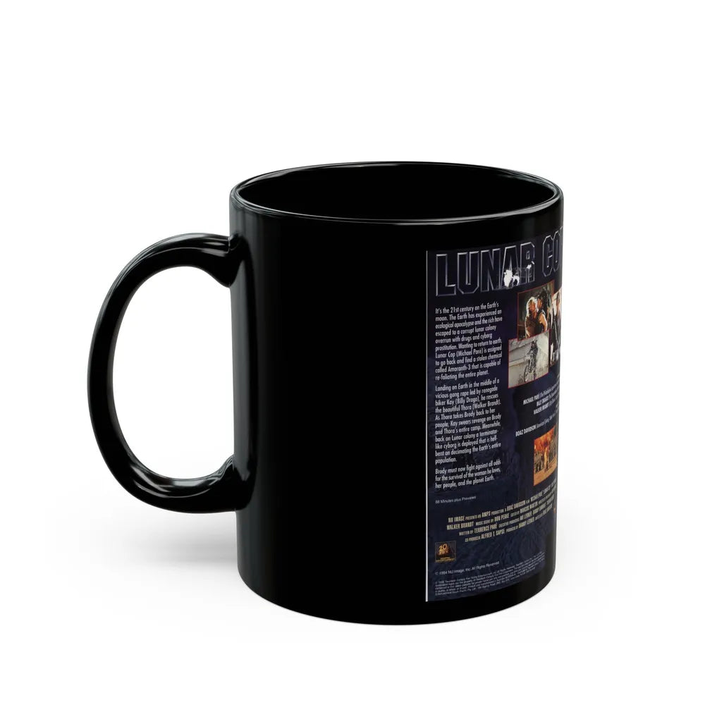 LUNAR COP (VHS COVER) - Black Coffee Mug-Go Mug Yourself