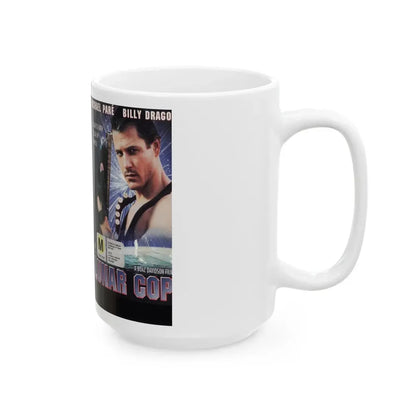 LUNAR COP (VHS COVER) - White Coffee Mug - Go Mug Yourself