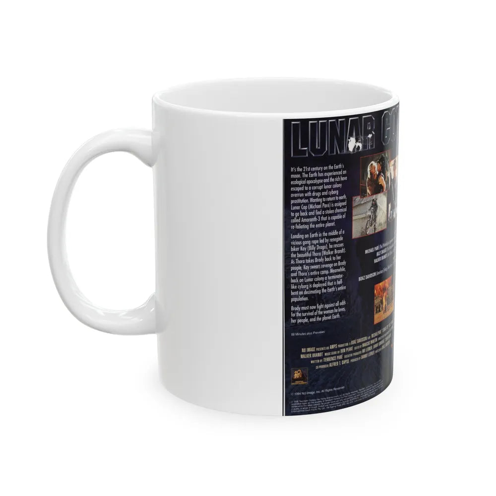 LUNAR COP (VHS COVER) - White Coffee Mug-Go Mug Yourself