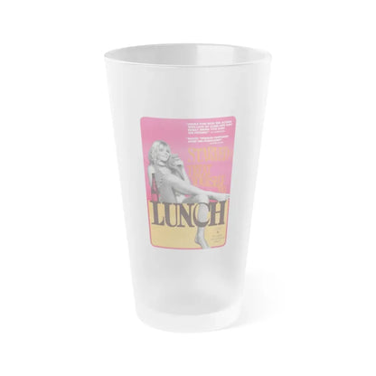 LUNCH 1972 Movie Poster - Frosted Pint Glass 16oz Default Title - Go Mug Yourself