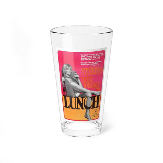 LUNCH 1972 Movie Poster - Pint Glass 16oz-16oz-Go Mug Yourself