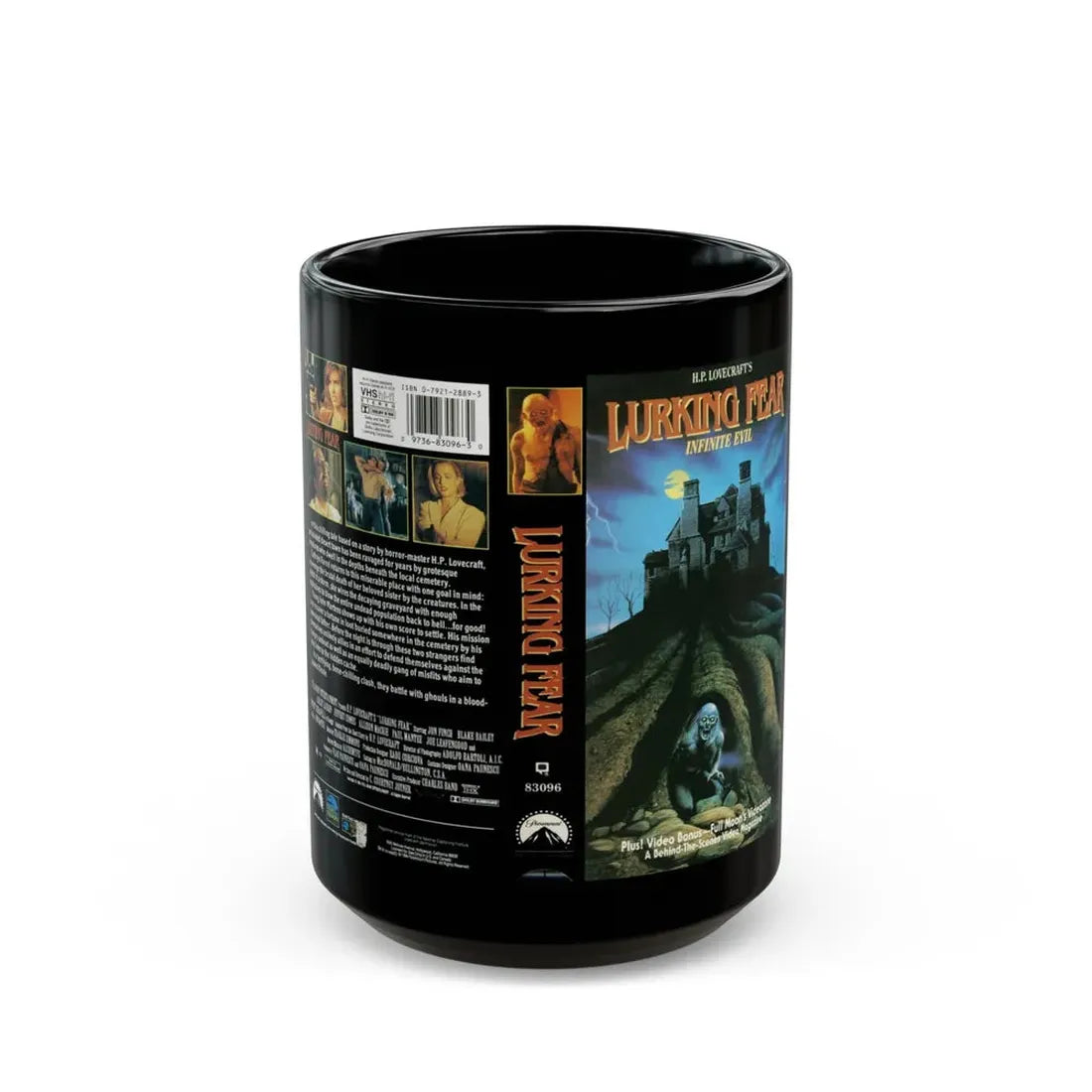 LURKING FEAR (VHS COVER) - Black Coffee Mug 15oz - Go Mug Yourself
