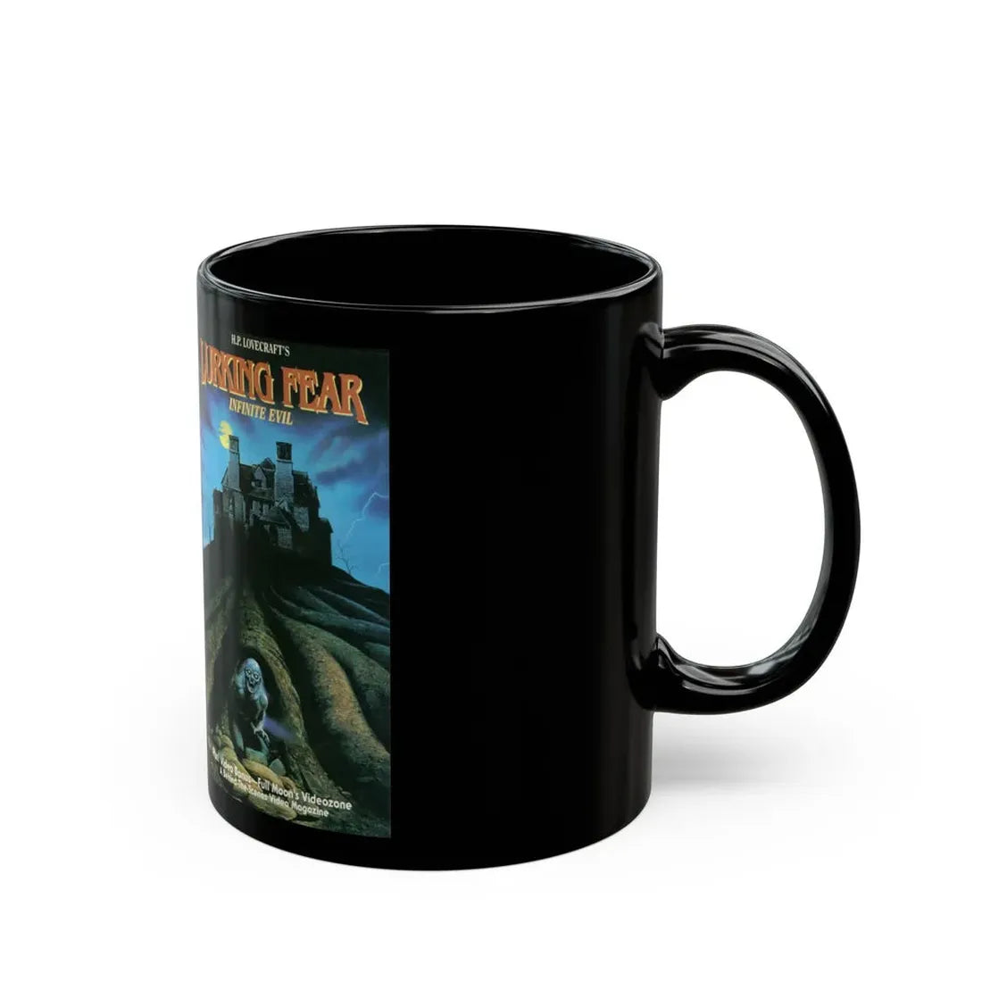 LURKING FEAR (VHS COVER) - Black Coffee Mug - Go Mug Yourself