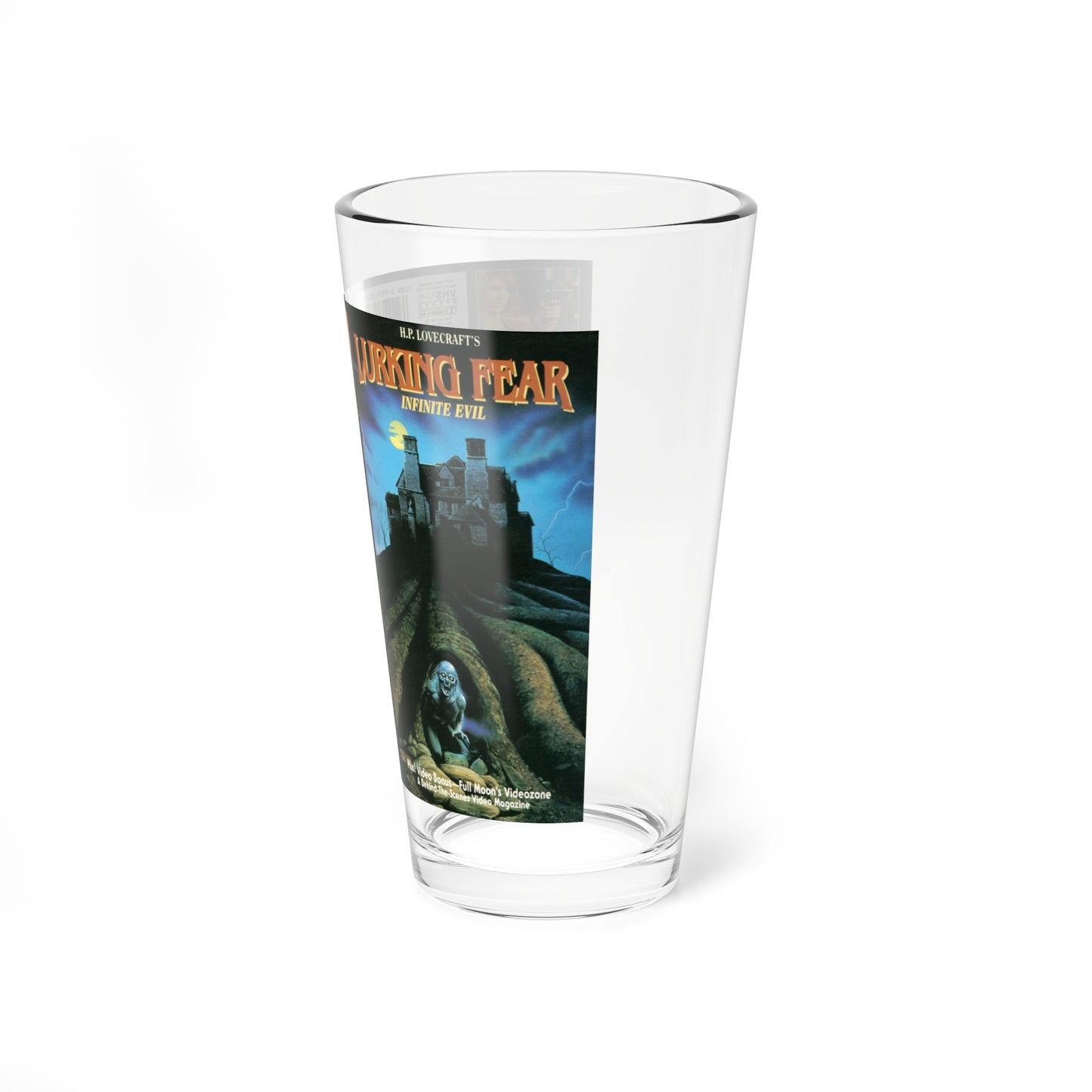 LURKING FEAR (VHS COVER) Pint Glass 16oz-Go Mug Yourself