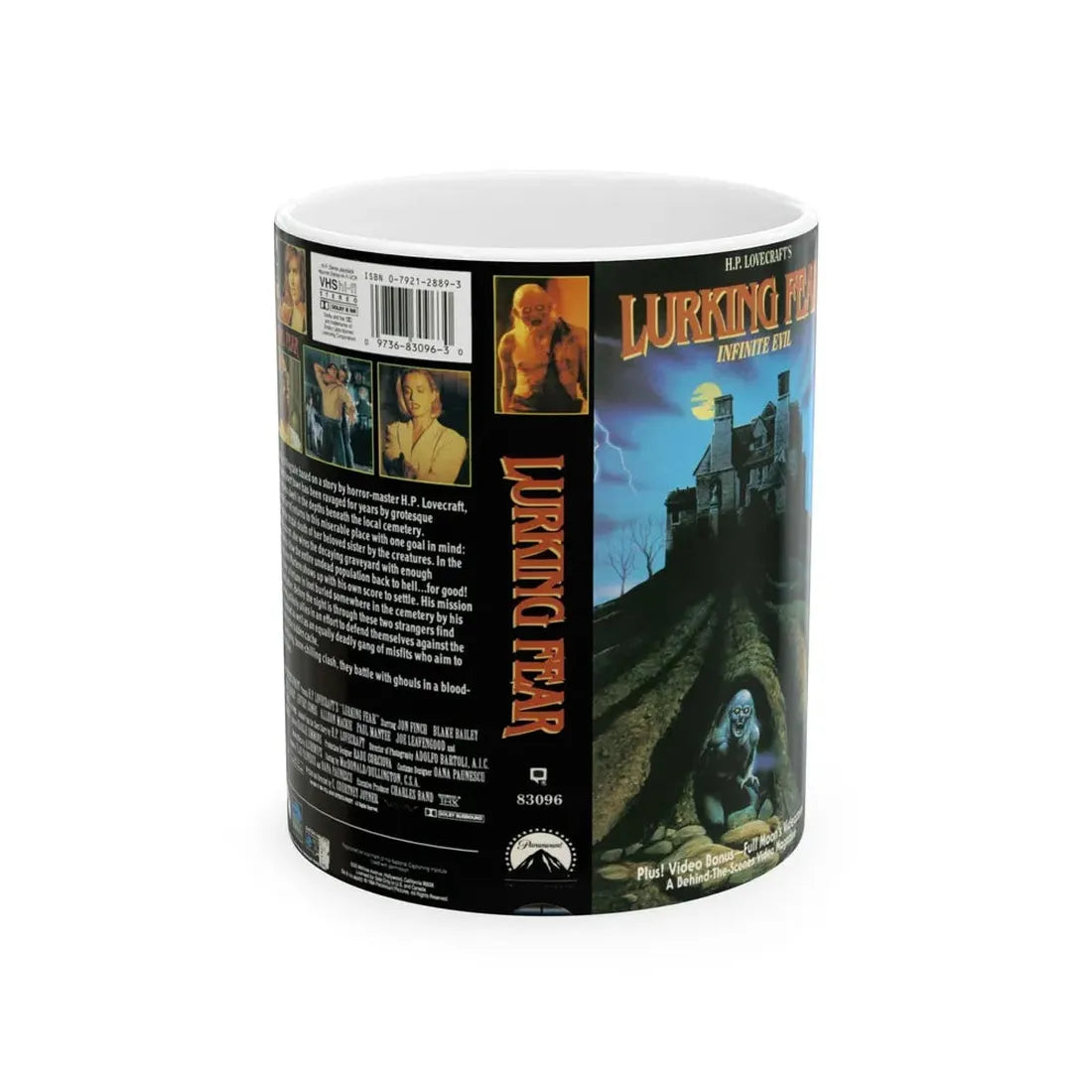 LURKING FEAR (VHS COVER) - White Coffee Mug 11oz - Go Mug Yourself