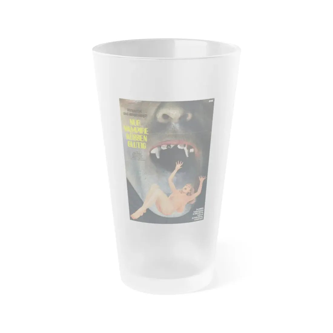 LUST FOR A VAMPIRE (GERMAN) 1971 Movie Poster - Frosted Pint Glass 16oz Default Title - Go Mug Yourself