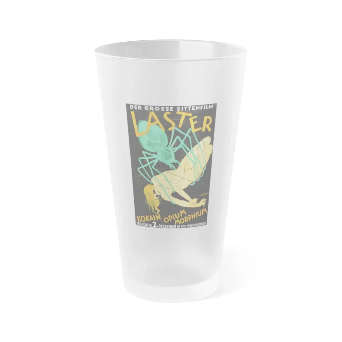 LUSTS OF MANKIND (AUSTRIA) 1927 Movie Poster - Frosted Pint Glass 16oz Default Title - Go Mug Yourself