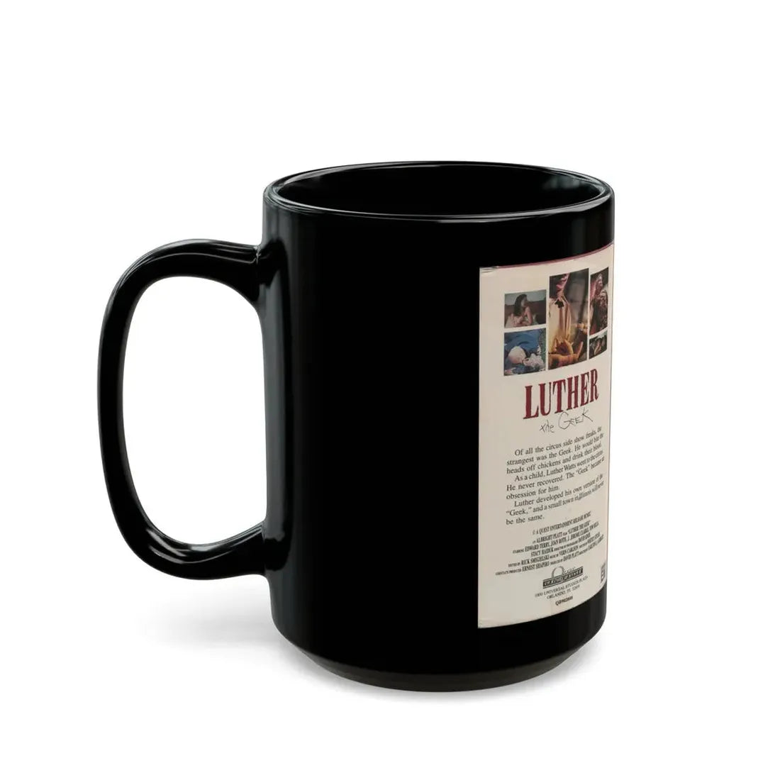 LUTHER THE GEEK (VHS COVER) - Black Coffee Mug - Go Mug Yourself
