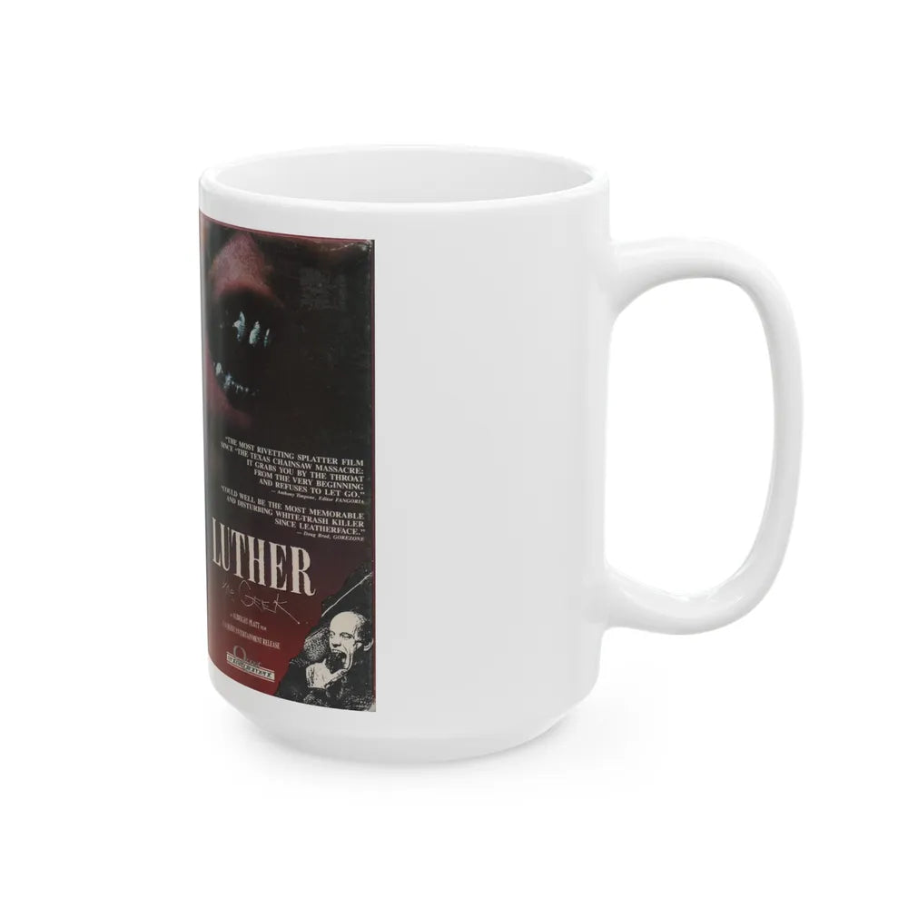 LUTHER THE GEEK (VHS COVER) - White Coffee Mug-Go Mug Yourself