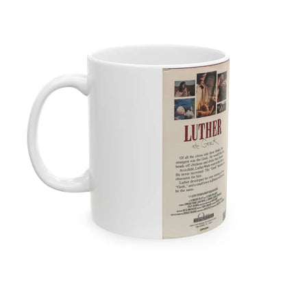 LUTHER THE GEEK (VHS COVER) - White Coffee Mug - Go Mug Yourself