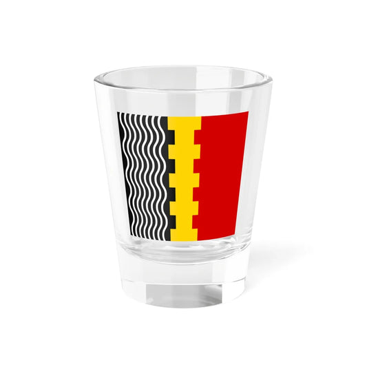Lutuhyne flag (Ukraine) Shot Glass 1.5oz 1.5oz - Go Mug Yourself