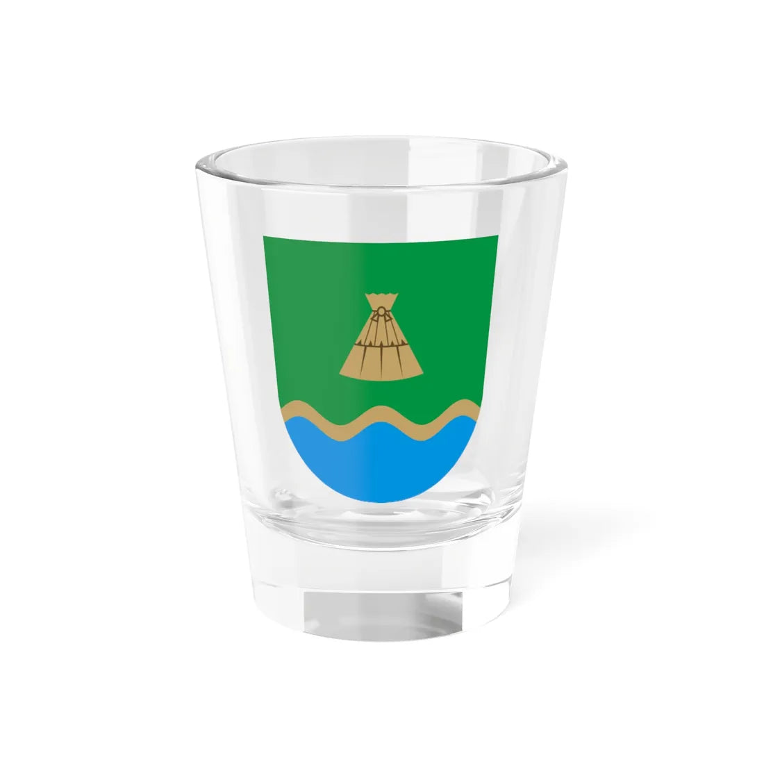 Luunja valla vapp (Estonia) (Coat of Arms) Shot Glass 1.5oz 1.5oz - Go Mug Yourself