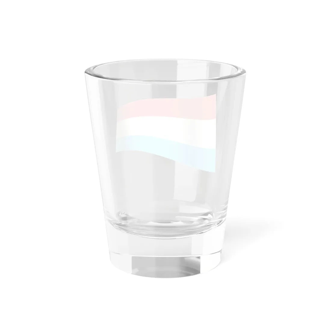 Luxembourg Flag - iconic waving (Luxembourg) Shot Glass 1.5oz - Go Mug Yourself