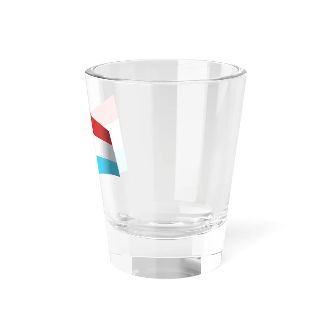 Luxembourg Flag - iconic waving (Luxembourg) Shot Glass 1.5oz - Go Mug Yourself