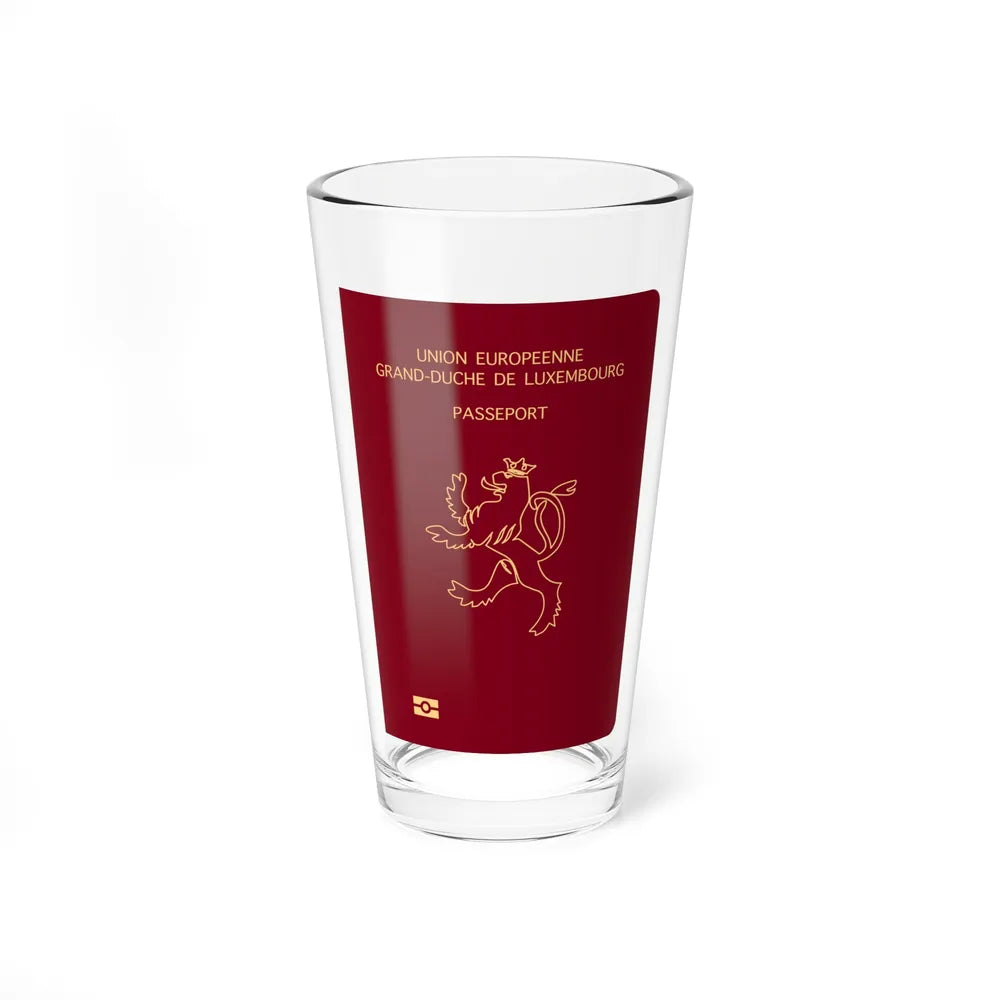 Luxembourg Passport - Pint Glass 16oz-16oz-Go Mug Yourself