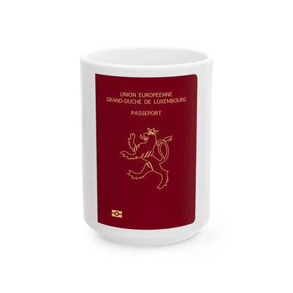 Luxembourg Passport - White Coffee Mug 15oz - Go Mug Yourself